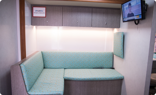 Arrow Dental Mobile Dental Clinic interior